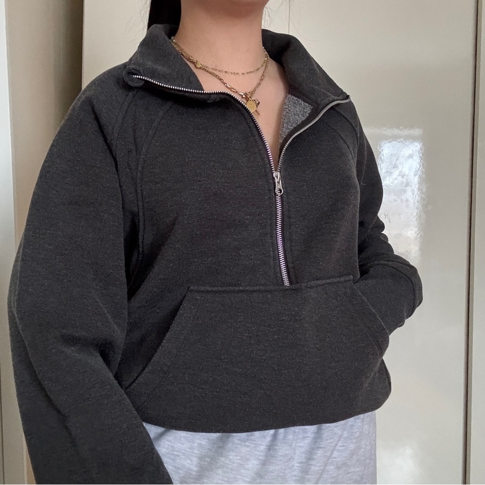 Danskin Charcoal Half-Zip Pullover